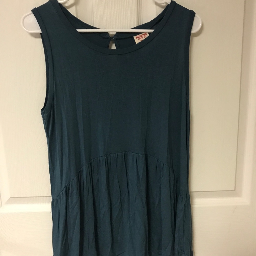 Teal tunic tank top